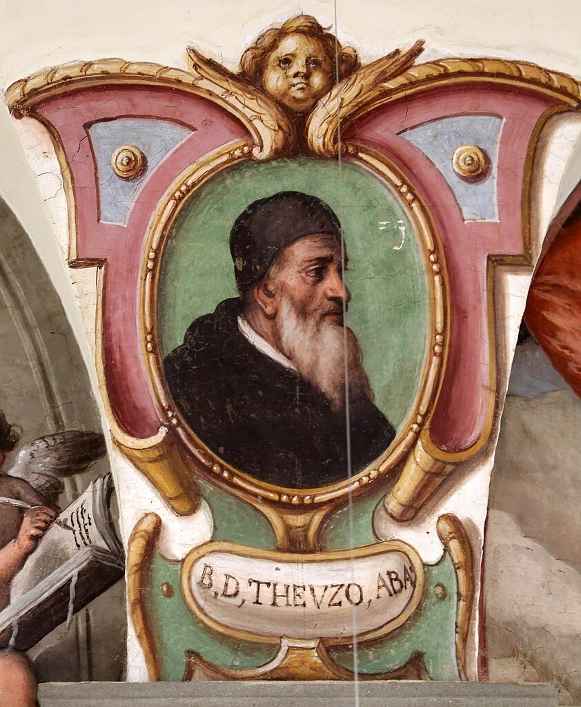 Beato Teuzzo abate e putti con emblemi vallombrosani - Santa Trinita (Firenze)